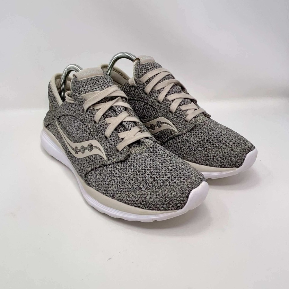 Saucony Kineta Relay Womens 11 Grey Knit Running Shoes S15244-64 Comfort Walk